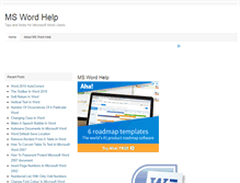 Tablet Screenshot of mswordhelp.com
